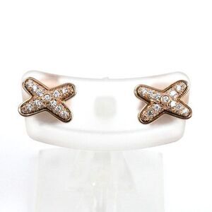Chaumet Jeux de Liens Au750 Pink Gold Diamond Earrings